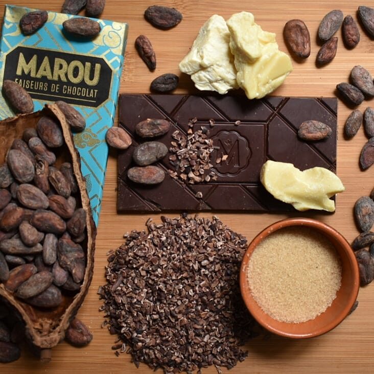 Buy dark chocolate online - artisan french designer MAROU - Lam Dong 74% –  French Blossom